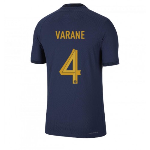 Echipament fotbal Franţa Raphael Varane #4 Tricou Acasa Mondial 2022 maneca scurta